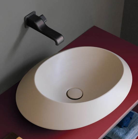 Flaminia SPIRE basins product line – different finishings, matt and glossy