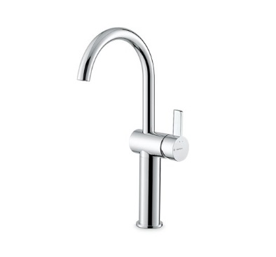 BLINK CHIC 71015 basin mixer high – chrome, matt black, groove bronze, PVD – copper bronze, gun metal, brushed pale gold, glossy gold