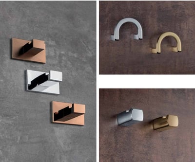 Hooks for bathroom, living room, wardrobe etc – different finishings