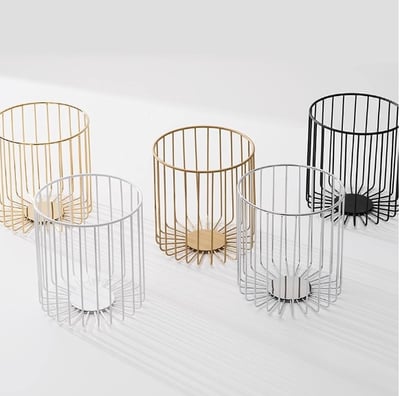DW220 towel basket – chrome, PVD gold, PVD matt gold, matt white, matt black