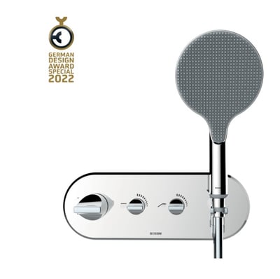 APICE Z00521+Z00135 termostaatsegisti 2 väljundiga – kroom, matt must, harjatud nikkel, kuld, satiinkuld