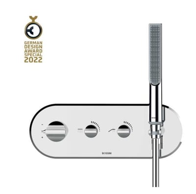 APICE Z00523+Z00135 termostaatsegisti 2 väljundiga – kroom, matt must, harjatud nikkel, kuld, satiinkuld