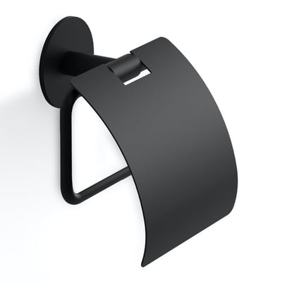 BASIC SELF-ADHESIVE BA SK TPH4 toilet paper holder with lid, self-adhesive – chrome, matt black