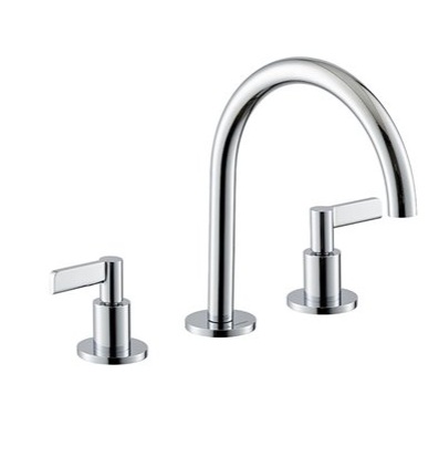 BLINK CHIC 71000 3-hole basin mixer – chrome, matt black, groove bronze, PVD – copper bronze, gun metal, brushed pale gold, glossy gold
