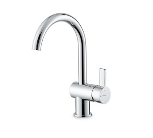 BLINK CHIC 71012 basin mixer – chrome, matt black, groove bronze, PVD – copper bronze, gun metal, brushed pale gold, glossy gold