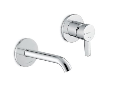 BLINK CHIC 71028E/27852 basin mixer wall, spout 161mm – chrome, matt black, groove bronze, PVD – copper bronze, gun metal, brushed pale gold, glossy gold