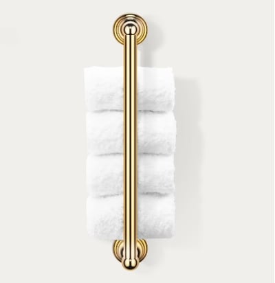 CLASSIC CL GTH väikeste rätikute hoidja, 60x80xh-460mm – kroom, poleeritud nikkel, kuld (24 karaati)