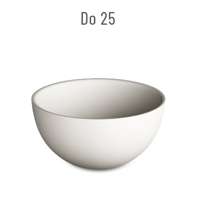 DO 25 valamu väiksesse ruumi, Ø 250xh-120mm, Silkstone viimistluse – matt valge, matt hall, matt beež, matt grafiit