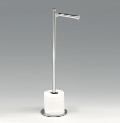 DW 11 toilet paper holder with spare paper holder function – chrome