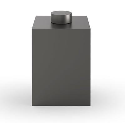 DW 76 waste bin with lid – chrome, gold, matt gold, dark metal matt, dark metal matt/gold matt, matt black