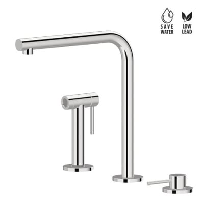 N 21 71731 3-osaline köögisegisti – kroom, matt must, harjatud nikkel, carbon satiin, PVD – harjatud must metall, harjatud vasene pronks, harjatud hele kuld