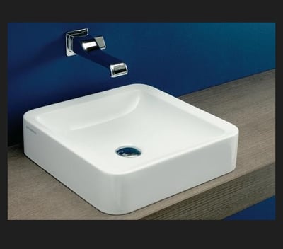 NL40A Flaminia, Nile valamu tööpinnale 400×400, valge – UUS