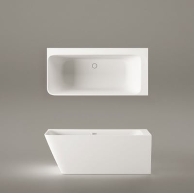 QUADRO CORNER A vann 1600x750xh-600mm, sobib nurka, Silkstone viimistlused – matt valge, matt hall, matt beež, matt grafiit