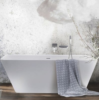 QUADRO WALL seinaäärne vann, 1605x760xh-600mm, Silkstone viimistlused – matt valge, matt hall, matt beež, matt grafiit
