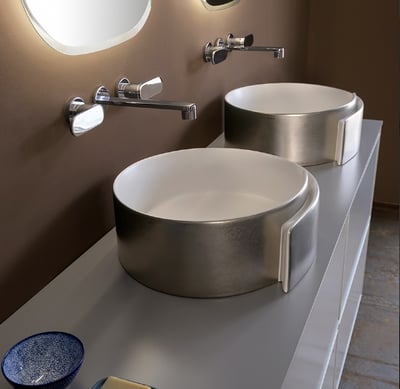 Roll ceramic washbasins countertop, semi-recessed, freestanding – glossy and matt finishings
