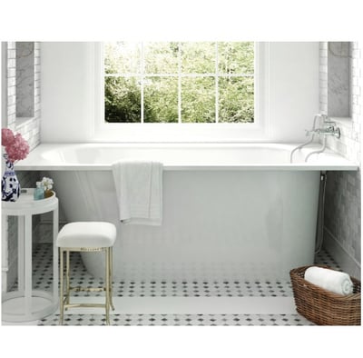 VARIO L rectangular bath, 1700x750xh-625mm – CastStone glossy finishings