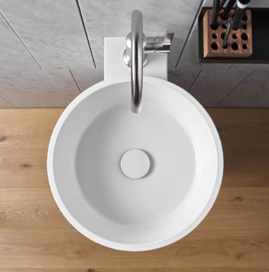 WT.CO400H glazed steel washstand