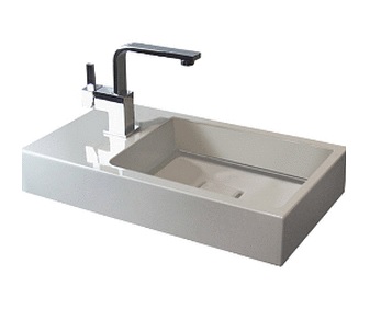 WT.XS500H.L glazed steel washstand