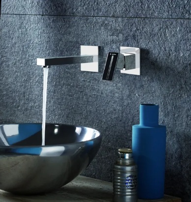 Newform ERGO-Q 66428E/27853 seinasisene valamusegisti, jooksutoru 170mm – kroom, must matt