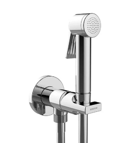 Bossini APICE E34002 segisti bideekäsidušiga, dušivoolik 1250mm – kroom, matt must