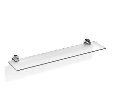 Decor Walther BASIC BA GLA60 klaasriiul 60 cm – kinnitused kroom, matt must
