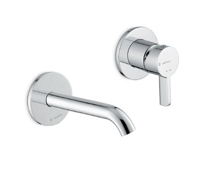 Newform BLINK CHIC 71028E/27852 valamusegisti seinast, jooksutoru 161mm – kroom, matt must, pronks, PVD – vaskne pronks, must metall, harjatud hele kuld, läikiv kuld
