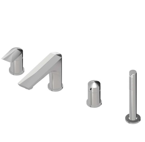 Newform DELTA ZERO 72282C 4-osaline vannisegisti vanni servale – kroom, matt valge, matt must, PVD – vaskne pronks, must metall, läikiv kuld, harj. kuld, harj. must metall, harj. vaskne pronks