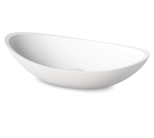 PAA FELICE kätepesuvalamu tööpinnale, 690x375xh-158 mm, Silkstone matid toonid – valge, hall, beež, grafiit
