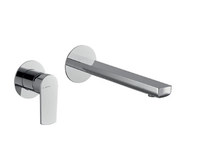 Newform HAKA 72030E/27852 valamusegisti seinast, tila 229mm – kroom, matt valge, matt must, PVD – harj rst, harj kuld, harj musta metall, harj vaskne pronks