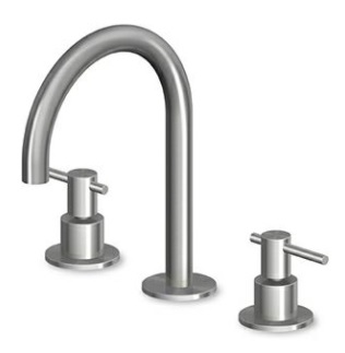 Zucchetti HELM ZHL515.X 3-osaline valamusegisti, AISI 316L – 6 viimistlust 3 variandis: harjatud sile, harjatud vertikaalne muster, harjatud diagonaalmuster