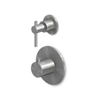 Zucchetti HELM ZHL659.X_R97820 termostaadiga dušisegisti, 1 kinni-lahti nupp, AISI 316L – 6 viimistlust 3 variandis: harjatud sile, harjatud vertikaalne muster, harjatud diagonaalmuster