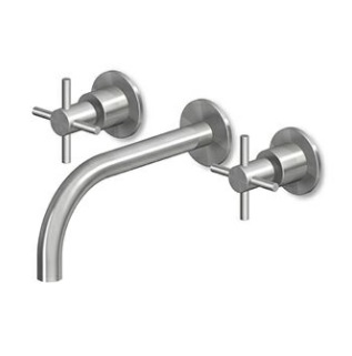Zucchetti HELM ZHM760.X_R99500 3-osaline valamusegisti, tila 175mm, AISI 316L – 6 viimistlust 3 variandis: harjatud sile, harjatud vertikaalne muster, harjatud diagonaalmuster