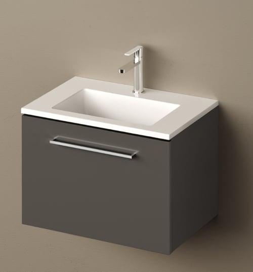 PAA LOTO MINI 60 valamu mööblile või seinale, 600x400xh-18/160mm, CastStone läikivad viimistlused
