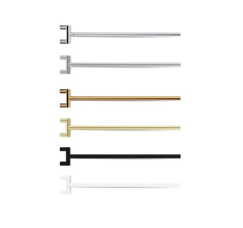 Decor Walther MIKADO MK HTH1 towel holder, not movable – chrome, stainless steel, brass unvarnished, gold, matt white, matt black