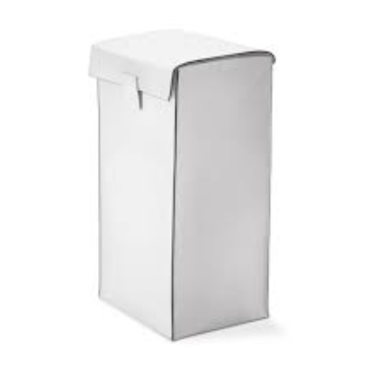 Decor Walther NAPPA WB mustapesukast, 300x370xh-660mm, akrüülist sisemine konteiner, täisnahk – lumivalge, suitsuhall, mustjaspruun