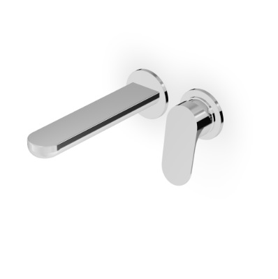 Zucchetti NIKKO ZKK673+R99815 valamusegisti seinast, tila 170mm – kroom, harjatud nikkel, must matt (reljeefne)