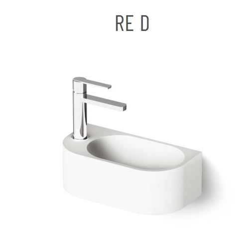 PAA RE D valamu/segisti vasakul – Silkstone matt valge