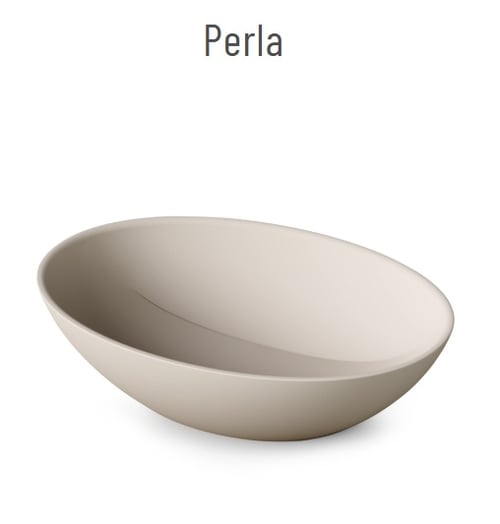PAA PERLA valamu tööpinnale, 510x355xh-142mm, peidetud äravool, Silkstone viimistlused – matt valge, matt hall, matt beež, matt grafiit