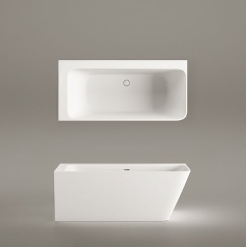PAA QUADRO CORNER D vann 1600x750xh-600mm, sobib nurka, Silkstone viimistlused – matt valge, matt hall, matt beež, matt grafiit