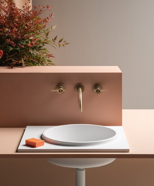 Kos by Zucchetti RISE 7RI201BI valamu süvistatav 520x460xh-130mm – matt valge Cristalplant Biobased