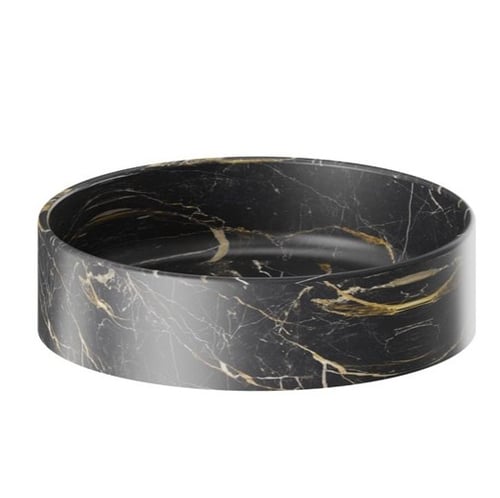 Newform SOLO MARBLE 66380 kätepesuvalamu tööpinnale, d-412xh-110mm – Saint Lauren must marmor