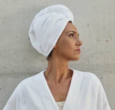 Abyss & Habidecor SPA HAIR TOWEL juuste kuivatamise rätik, 100% puuvill, 1 suurus_ 68x25cm ja 4 värvi