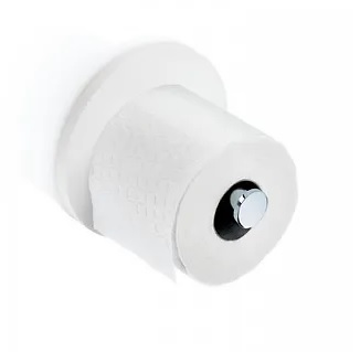 Decor Walther STONE TPH1 wc-paberi hoidja/varupaberi hoidja, lm-150x125mm – valge matt, must matt