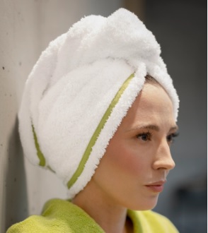 Abyss & Habidecor SURF HAIR TOWEL juuste kuivatamise rätik, 100% puuvill, 1 suurus_ 68x25cm ja 3 värvikombinatsiooni